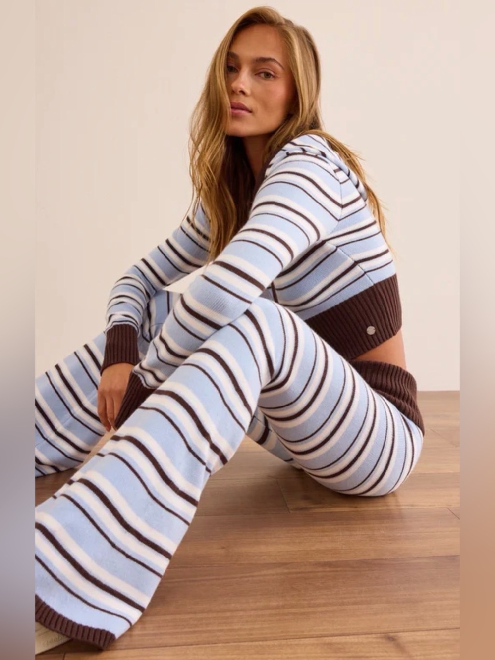 Altard State•Sprint Stripe Fold Over Pant /•Zip Up Sweater•XXS/XS•NWT